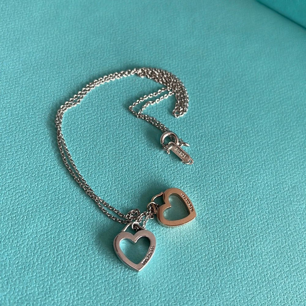Tiffany & Co. double heart necklace - Picture 7 of 16